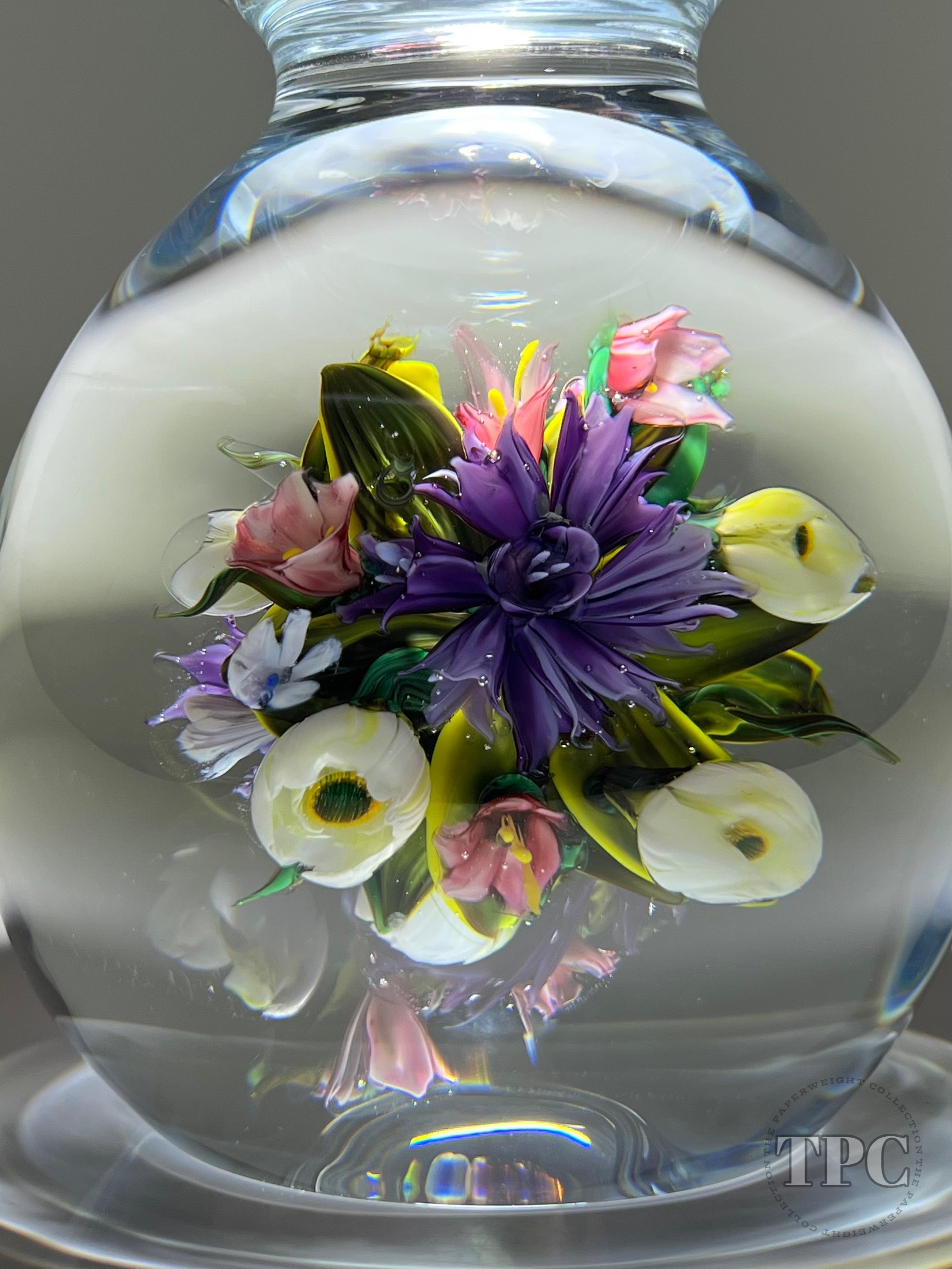 立体・オブジェ Armand glass art Melissa Ayotte Glass Art Sculpture Stacked Double Orb Hourglass with A