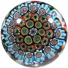 Traditional Vintage Murano Art Glass Paperweight Concentric Millefiori - Unknown Maker