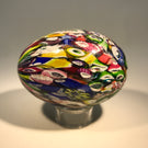 Antique Saint Louis Egg-shaped Art Glass Paperweight Millefiori Hand-cooler