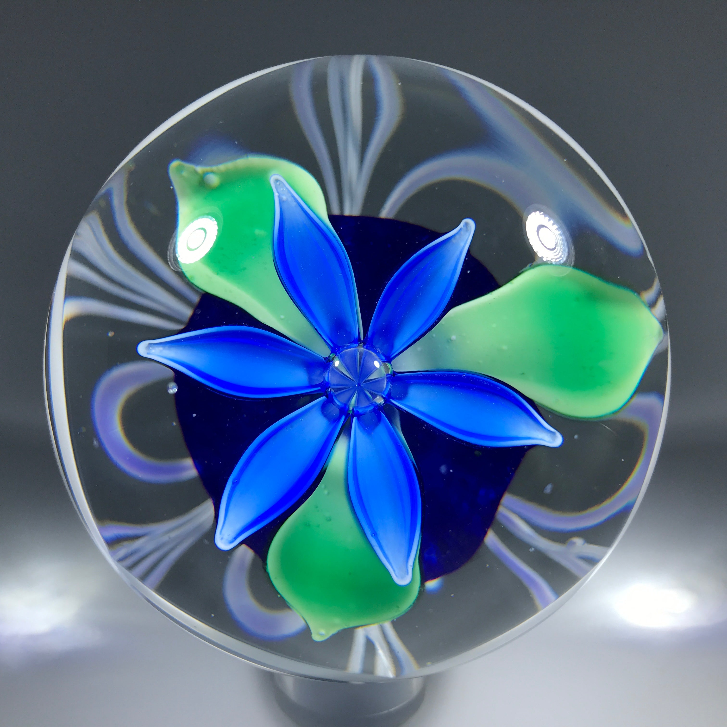 Blue Flower Paperweight