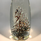 Large Signed Henry Summa Art Glass Paperweight Sculpture Folded Filigree