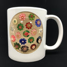 Limited Edition Art Glass Clichy Paperweight Coffee Mug Gift Idea Artist Collector Present