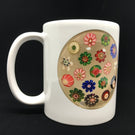 Limited Edition Art Glass Clichy Paperweight Coffee Mug Gift Idea Artist Collector Present