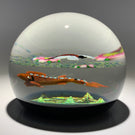 Limited Edition Caithness Scotland Compound Flamework "Trout and Mayfly" 4/100