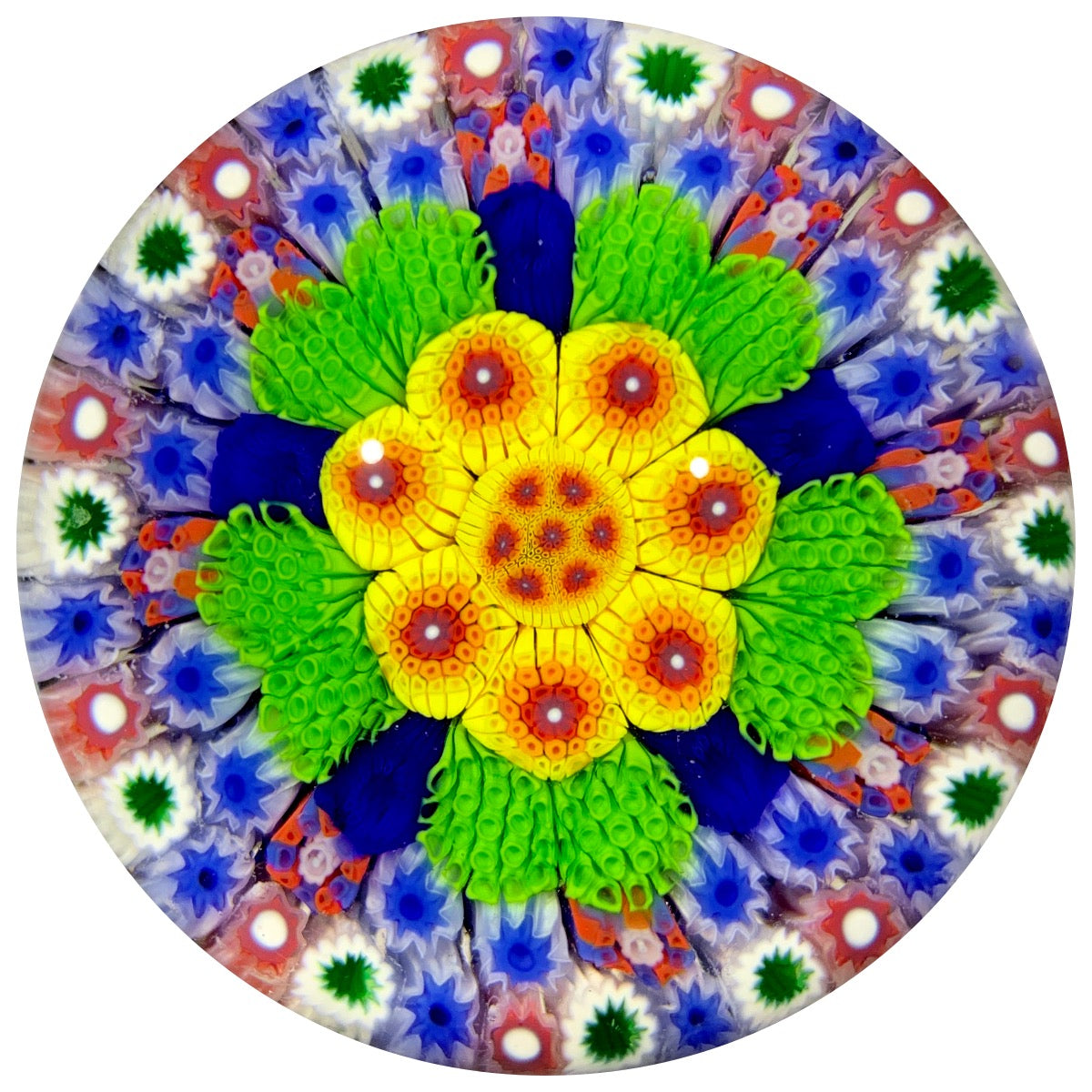 Matt Fimiano 2019 Concentric Complex Millefiori in Stave Basket