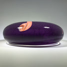 Signed Wes Hunting Art Glass Paperweight Modern Millefiori Disk Design