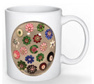 Limited Edition Art Glass Clichy Paperweight Coffee Mug Gift Idea Artist Collector Present