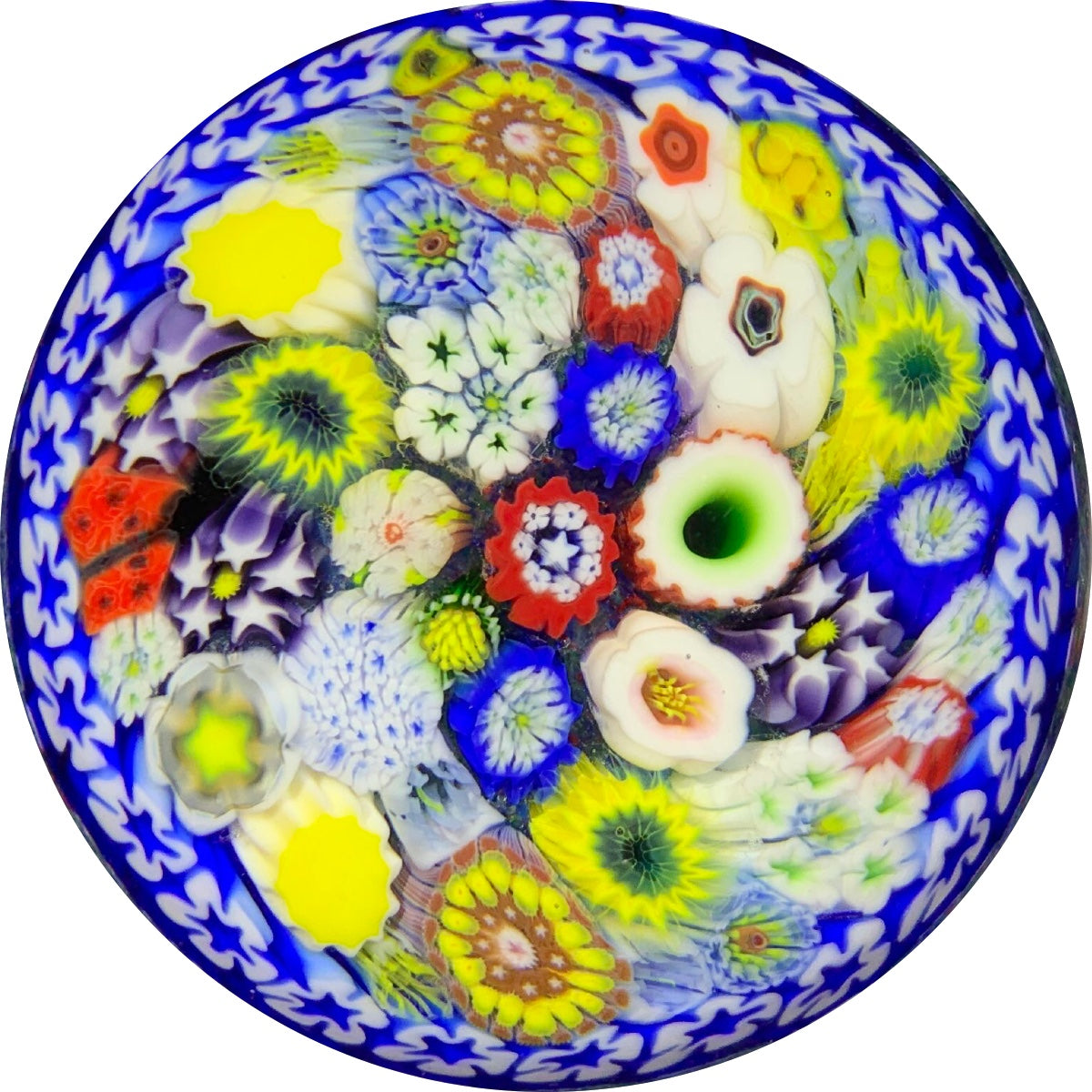 Chris Sherwin 2019 Closepack Complex Millefiori on Blue