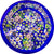 Phoenix Paperweights 2002 Faceted Closepack Millefiori on Opaque Blue 1 of 1