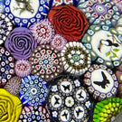 Michael Hunter 2021 Complex Closepack Millefiori With Picture Murrine Roses and Silhouettes