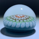 Perthshire Paperweights PP107 Complex Concentric Millefiori With Butterfly Picture Cane