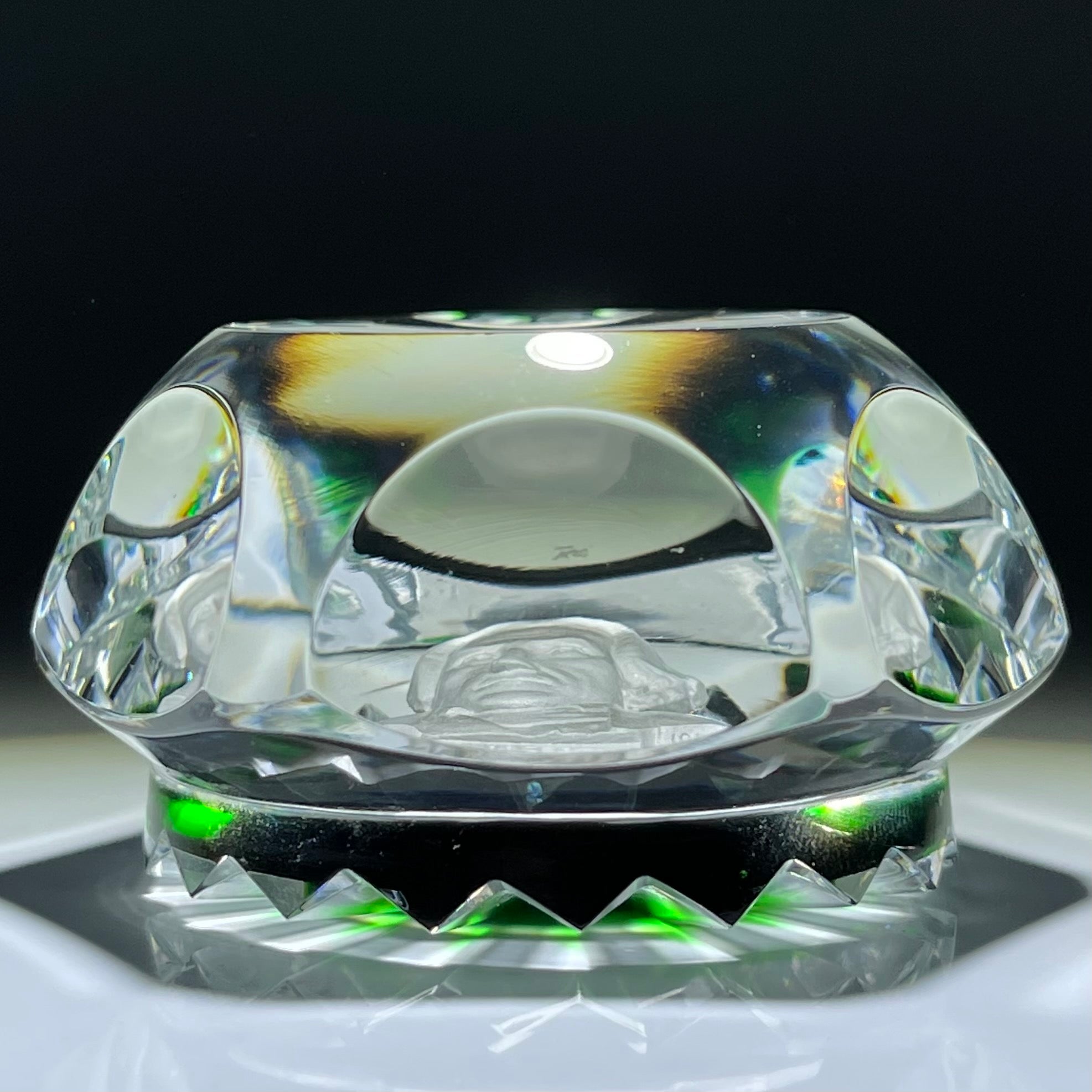 Vintage Faceted Baccarat Crystal President Andrew Jackson Sulphide on