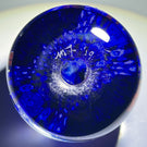 Matt Fimiano 2019  Parallel Rows of Complex Millefiori on Blue Ground