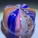 Ro Purser & Richard Marquis 1986 Noble Effort Art Glass Paperweight Murrine & Latticino