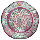 Caithness Whitefriars 1983 "Millefiori Star" on Transparent Pink Ground