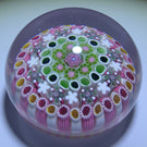 Damon MacNaught 2020 Concentric Complex Millefiori With Rose Canes in Pink & White Staves