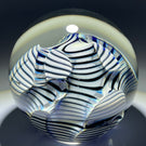 Signed Correia Art Glass Abstract Torchwork Decorated Paperweight