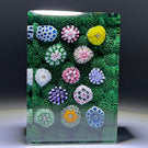 Tomasz Gondek 2020 Glass Art Paperweight Complex Millefiori Moss Ground Plaque