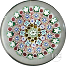 Damon MacNaught 2021 Glass Art Paperweight Complex Concentric Millefiori in Staves