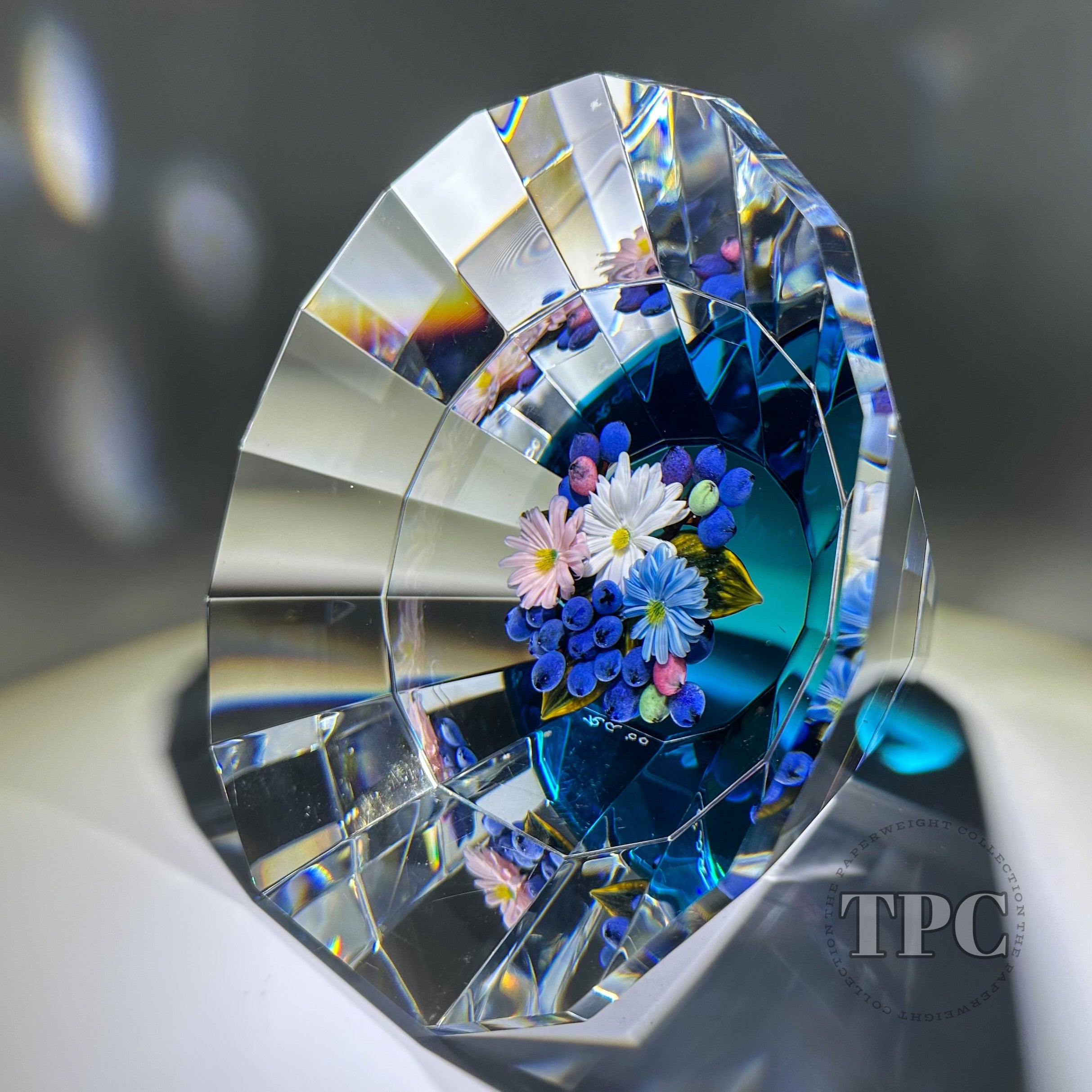 Rick Ayotte 2000 Faceted Glass Art 