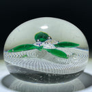 Antique New England Glass Company NEGC Millefiori Nosegay on White Filigree Basket