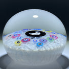 Baccarat Crystal 1974 LE Cygne Blanc Gridel Swan Murrine With 17 Silhouette Canes on Upset White Muslin Lace