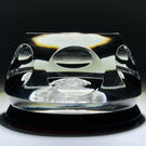 Faceted Baccarat Crystal 1975 Admiral De Grasse Sulphide on Transparent Red