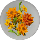 Gordon Smith 2020 Flamework Wild Flower Bouquet Star Cut Base