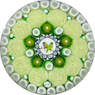 Michael Hunter 2021 Miniature Complex Concentric Millefiori With Gouldian Finch Picture Murrine & Roses