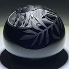 Orient & Flume 1983 Carved Cockatoo on Dark Transparent Cobalt Blue Blank