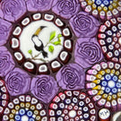 Michael Hunter 2021 Miniature Complex Concentric Millefiori with Toucan Picture Murrine Focal