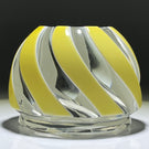 Baccarat 1972 United States President Woodrow Wilson Sulphide with Fancy Cut Yellow over White Double Overlay