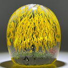 Alison Ruzsa 2021 He Loves Me/She Loves Me Encapsulated Hand-painted Enamels Glass Art Sculpture