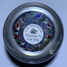 Antique Saint-Louis Glass Art Paperweight Colorful Millefiori Scramble