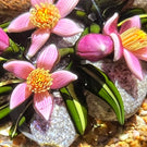 Cathy Richardson 2017 Miniature Spring Bouquet Flamework Glass Art Paperweight