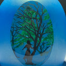 Alison Ruzsa 2020 Encapsulated Hand Painted Enamels “Sue and the Bluebird of Happiness”
