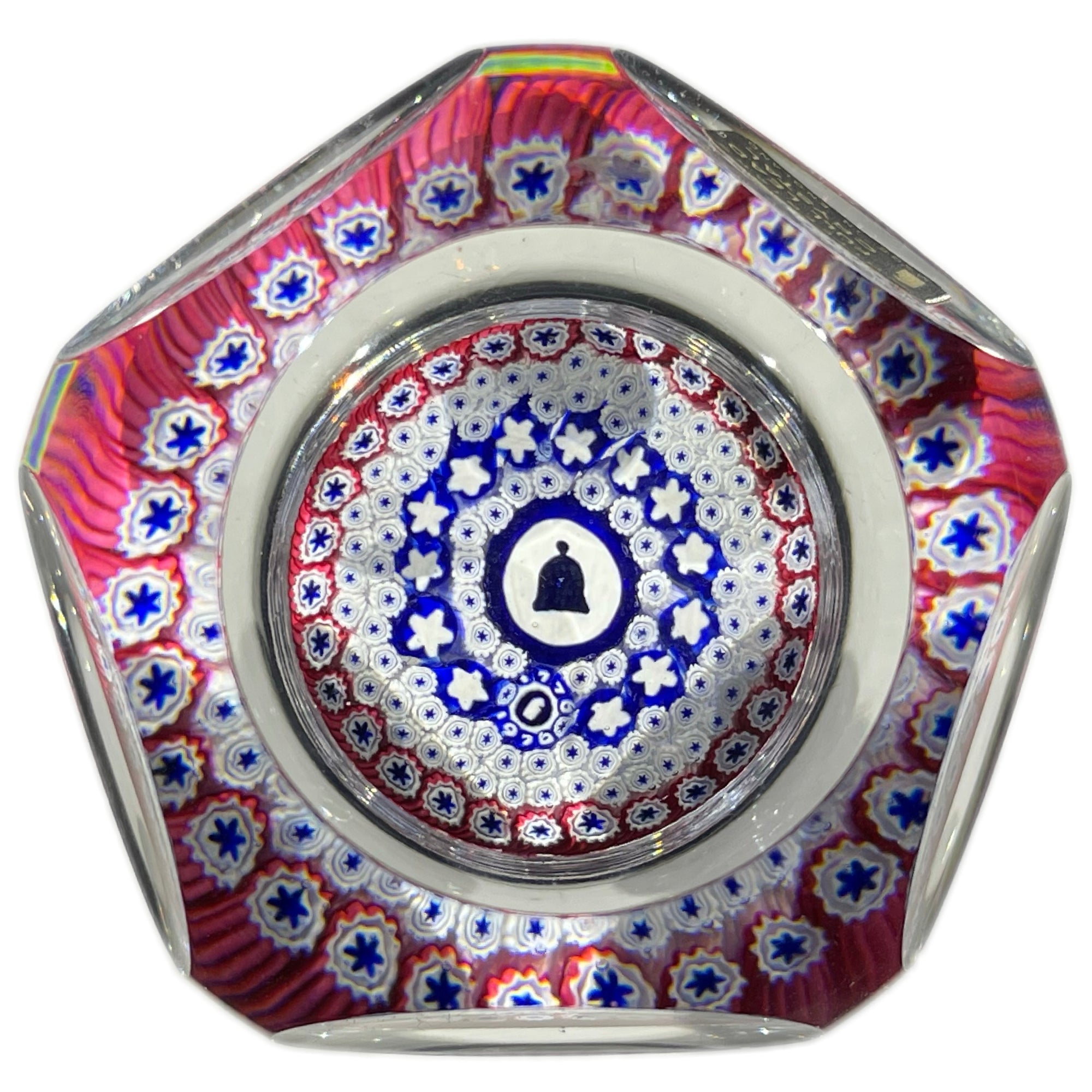 Whitefriars 1976 Concentric Millefiori American Bicentennial Liberty Bell Edition