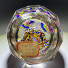 Bohemian Glass Art Paperweight Colorful Upright Icepick Flowers