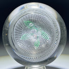 Antique New England Glass Company NEGC Millefiori Nosegay on White Filigree Basket