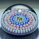 John Deacons Concentric Millefiori with Butterfly Center on Translucent Amethyst Ground