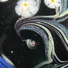Orient & Flume 1977 Surface Decorated Torchwork Flower Garland over Black Core