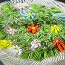 Vintage Murano Basket of Millefiori Flowers and leaf Murrine