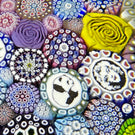 Michael Hunter 2021 Complex Closepack Millefiori With Picture Murrine Roses and Silhouettes