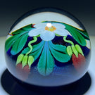 Signed Orient & Flume 1984 Torchwork Strawberries on Dichroic Blue Ground