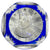 Cristal d’Albret 1967 Christopher Columbus Sulphide with Fancy Faceted Blue Overlay