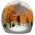 Signed Alison Ruzsa Windy Falling Leaves Autumn Scene Art Glass Paperweight