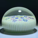 Perthshire Paperweights 1977 Carpet Ground with Seven Pictoral Murrine Canes