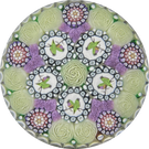 Michael Hunter 2021 Complex Patterned Millefiori with Rose Canes and Five Gouldian Finch Picture Murrine
