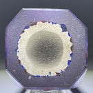 Antique European Faceted Obelisque Style Mantle Ornament with Red & Blue Frit on White Ground