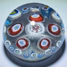 Miniature Antique Saint-Louis Concentric Complex Millefiori on Clear Ground
